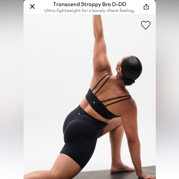 Athleta Transcend Strappy Bra D-DD - Picture 2 of 10